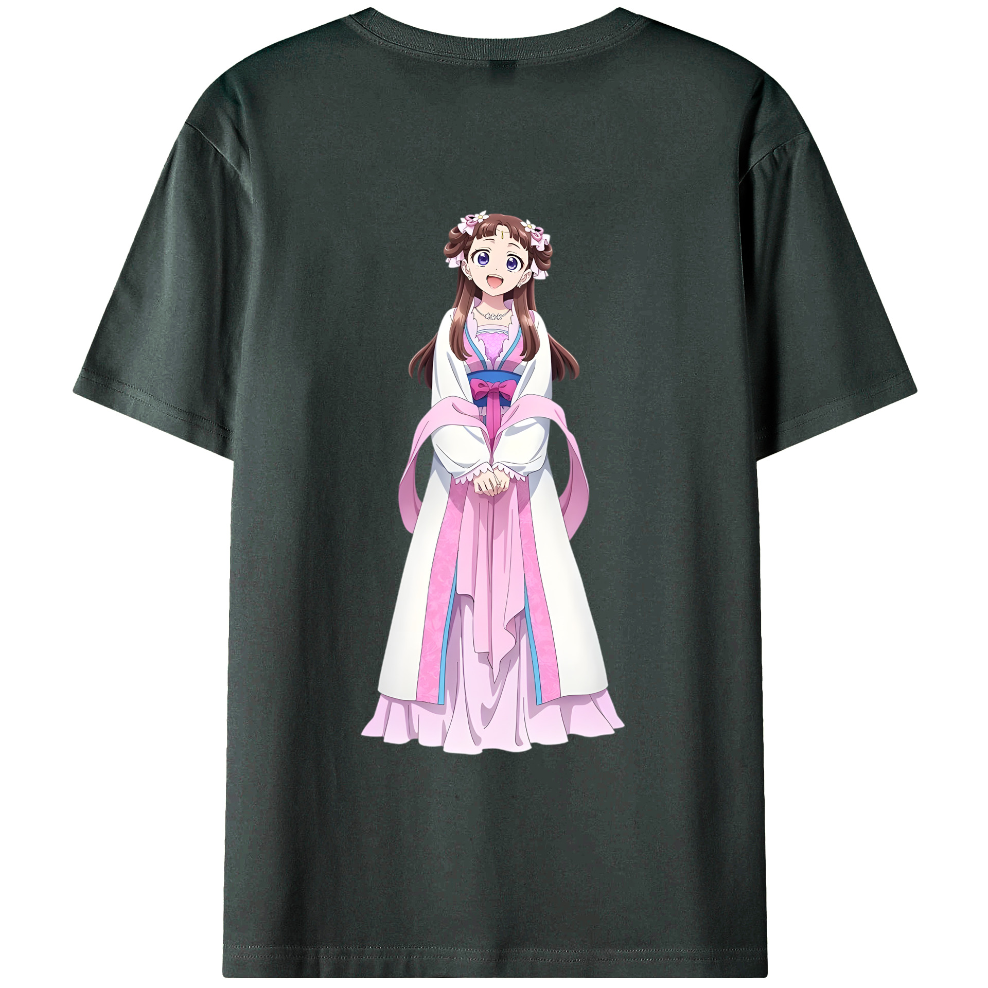 （画像用） 薬屋のひとりごと The Apothecary Diaries 綿100％ メンズ半袖Tシャツ（バックプリント） 通気性